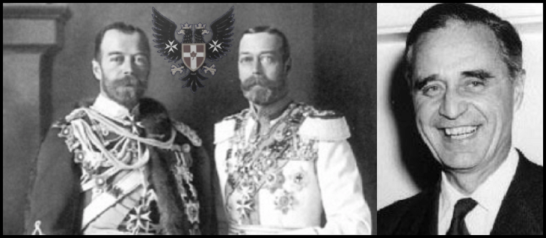 Prescott Czar King George Prussian Eagle LARGE BW