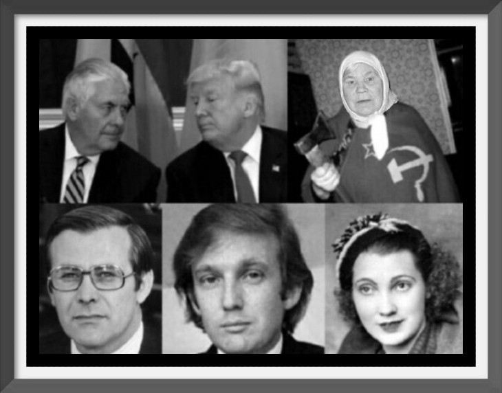 AAA (Better) Fake Trump real Trump mother and father 730 THICK BORDER edit + picture frame