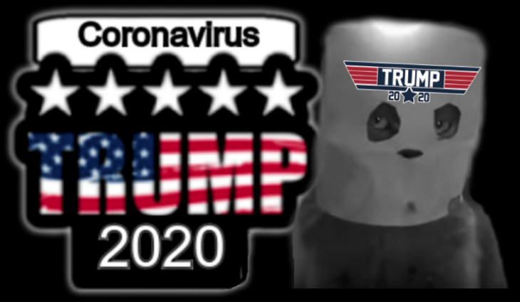 Coronavirus voter paper bag Trump 2020 730